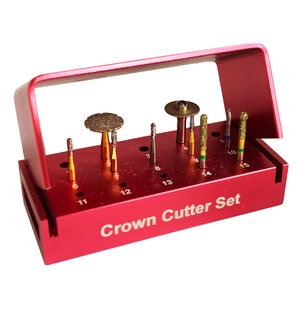 Mũi khoan Diawiss - Thụy Sỹ 1 Crown Cutter Set – Bộ Mũi Lâm Sàng /Cắt Mão