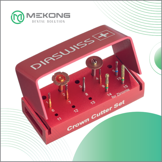 Mũi khoan Diawiss - Thụy Sỹ Bộ Mũi Lâm Sàng /Cắt Mão Crown Cutter Set | DIASWISS