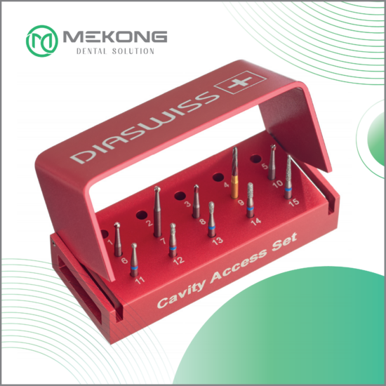 Mũi khoan Diawiss - Thụy Sỹ Bộ Mũi Lâm Sàng /Khoan Lỗ, Sâu Răng, Nội Nha Cavity Access Set | DIASWISS