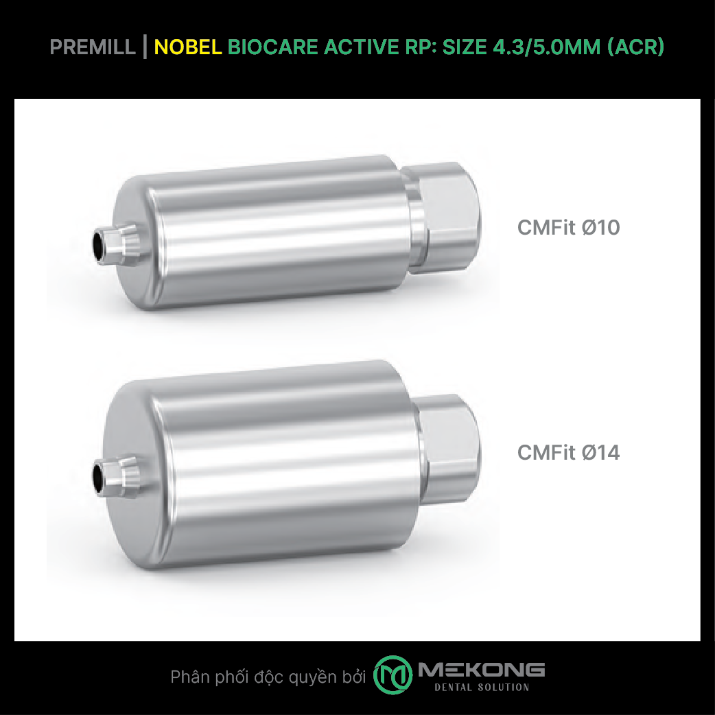 Premill Premill Nobel Biocare Active RP : size 4.3/5.0mm (ACR)