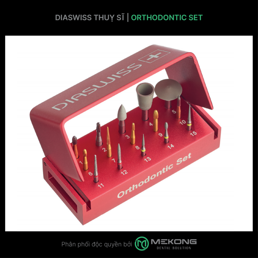 Mũi khoan Diawiss - Thụy Sỹ Bộ Mũi Lâm Sàng/Chỉnh Nha Orthodontic Set | DIASWISS