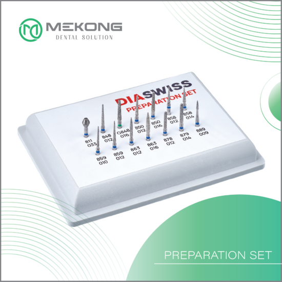 Mũi khoan Diawiss - Thụy Sỹ Bộ Mũi Lâm Sàng /Sửa Soạn Preparation Set | DIASWISS