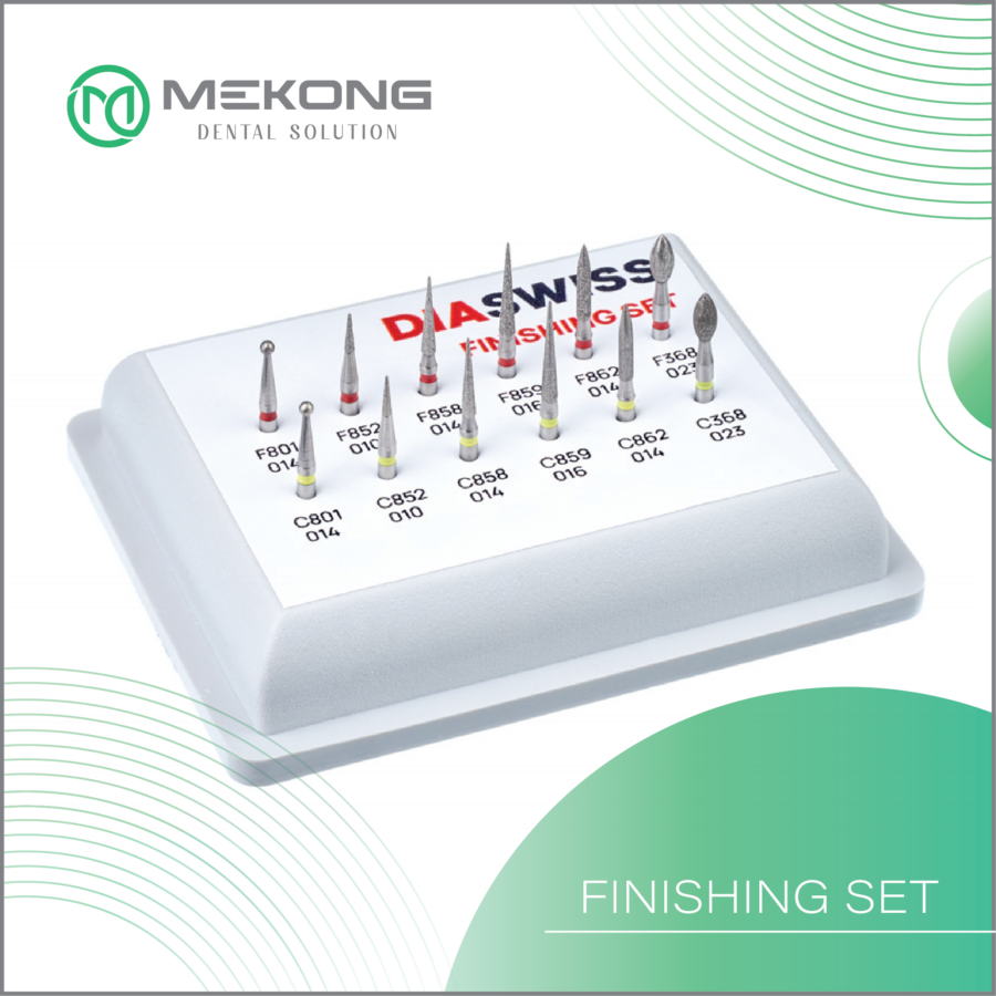 Mũi khoan Diawiss - Thụy Sỹ Bộ Mũi Hoàn Tất Finishing Set | DIASWISS