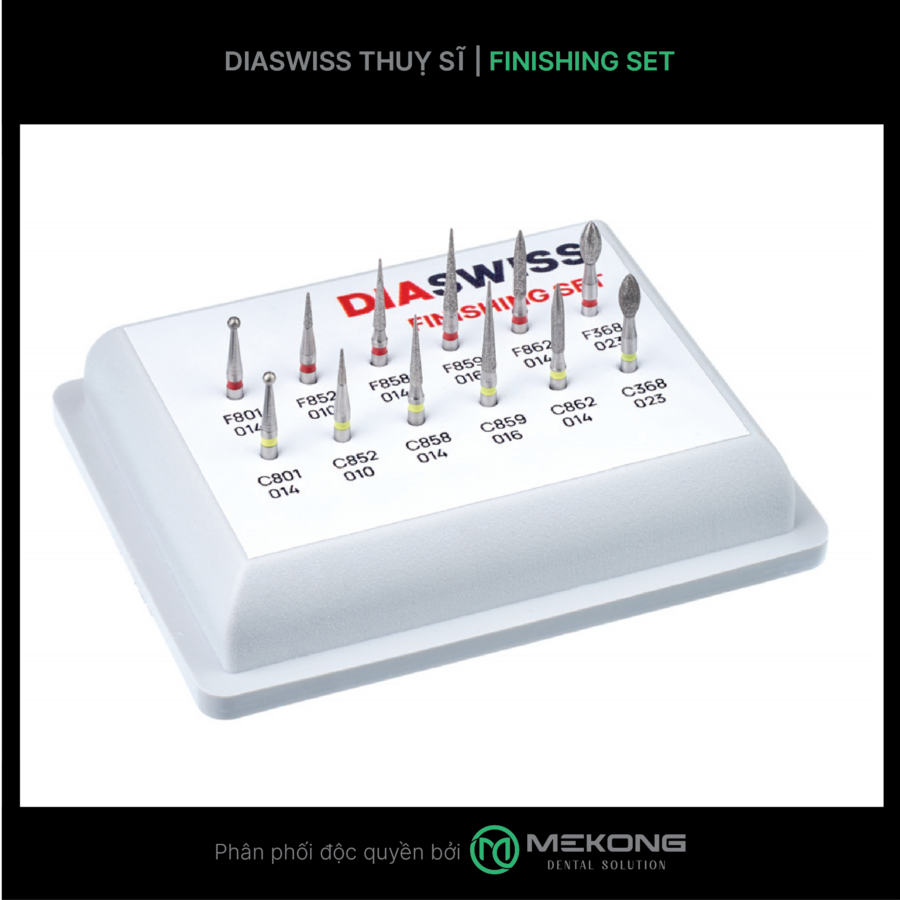 Mũi khoan Diawiss - Thụy Sỹ Bộ Mũi Hoàn Tất Finishing Set | DIASWISS
