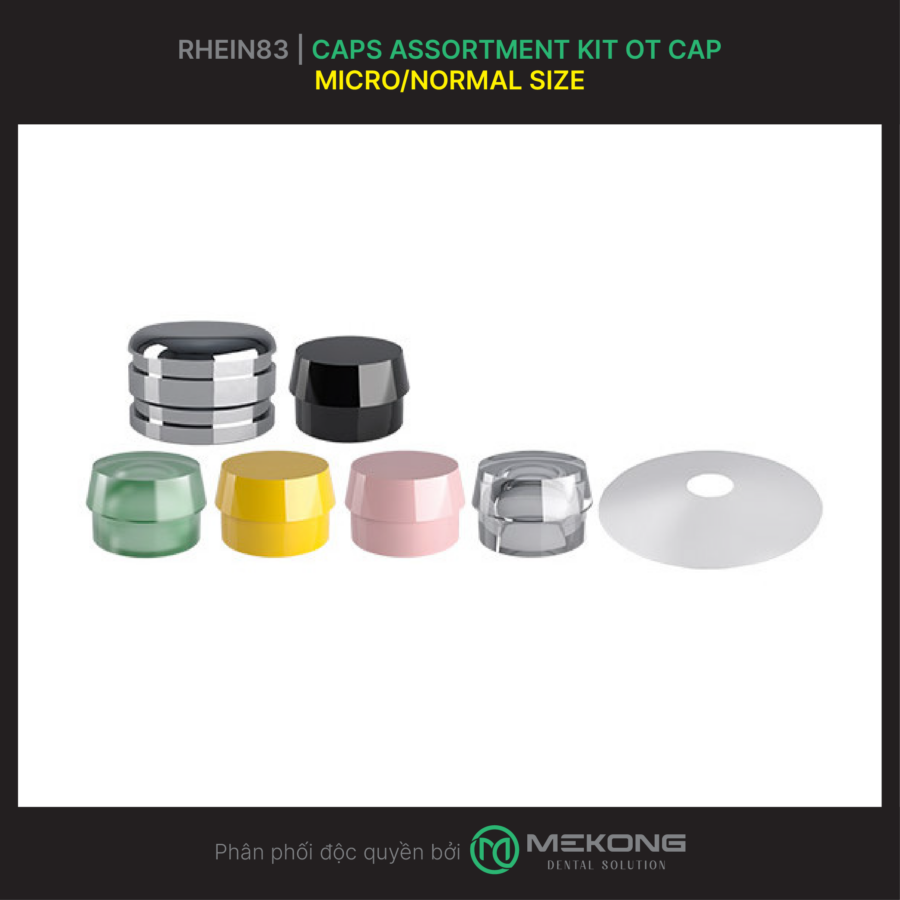 Giải pháp attachment phục hình tháo lắp RHEIN83 | Caps Assortment Kit OT Cap
