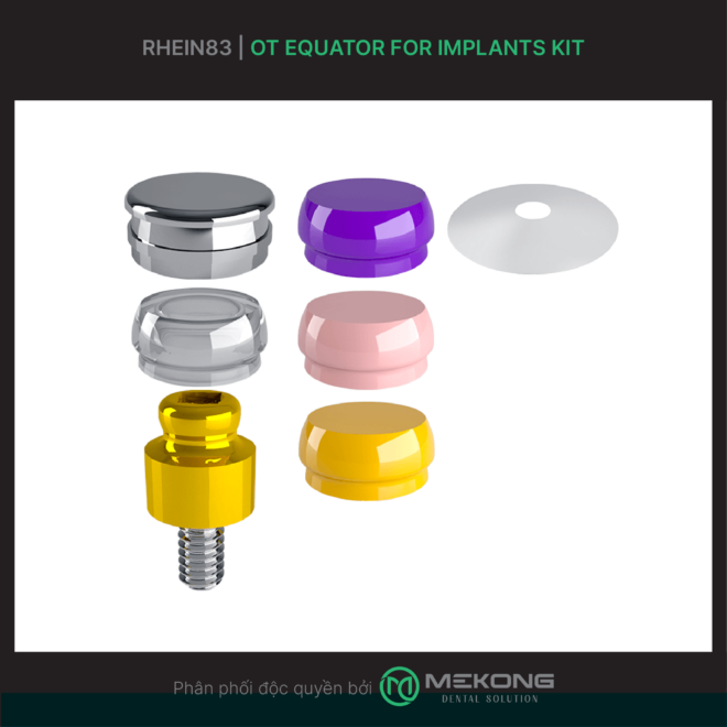 Giải pháp phục hình implant toàn hàm RHEIN83 | OT Equator for implants Kit