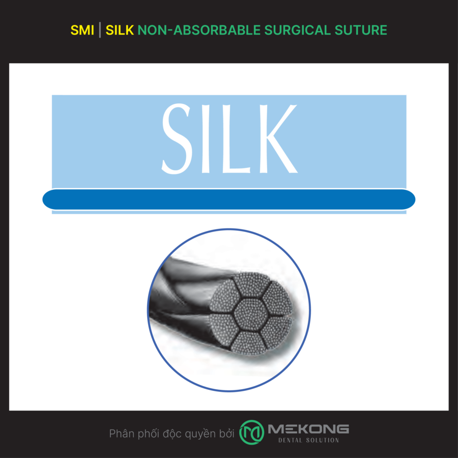 SẢN PHẨM SMI | Chỉ không tiêu SILK Surgical suture (Copy)