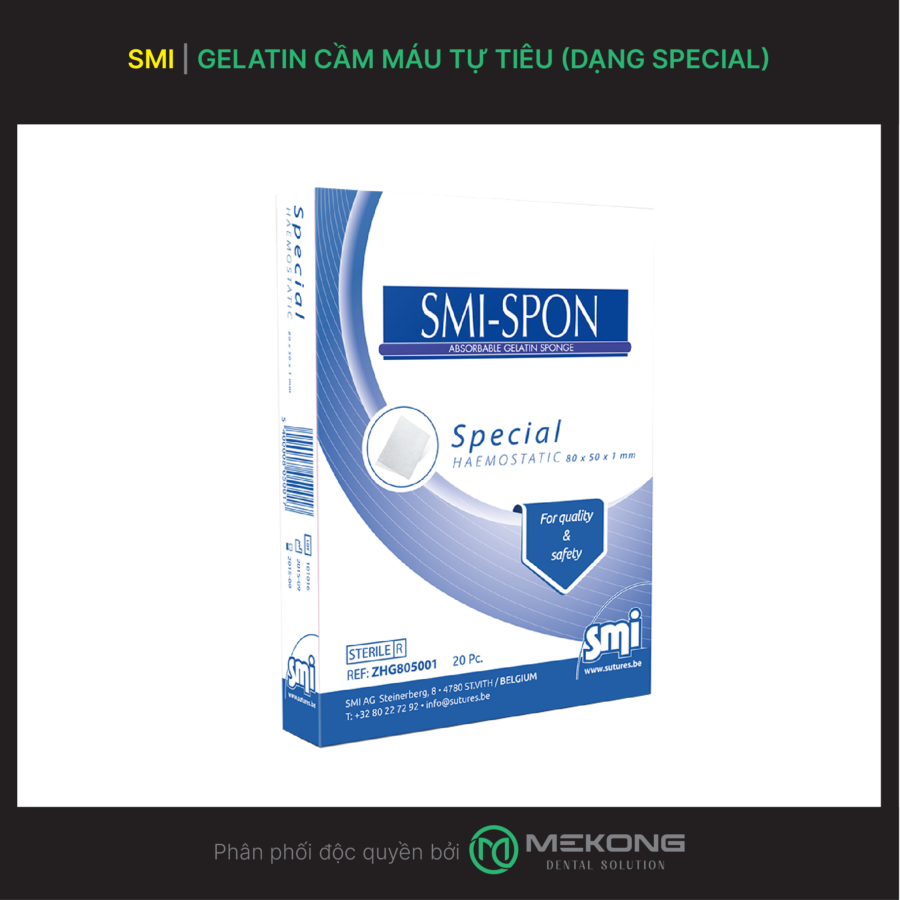SẢN PHẨM SMI | Gelatin cầm máu tự tiêu (Dạng Special)
