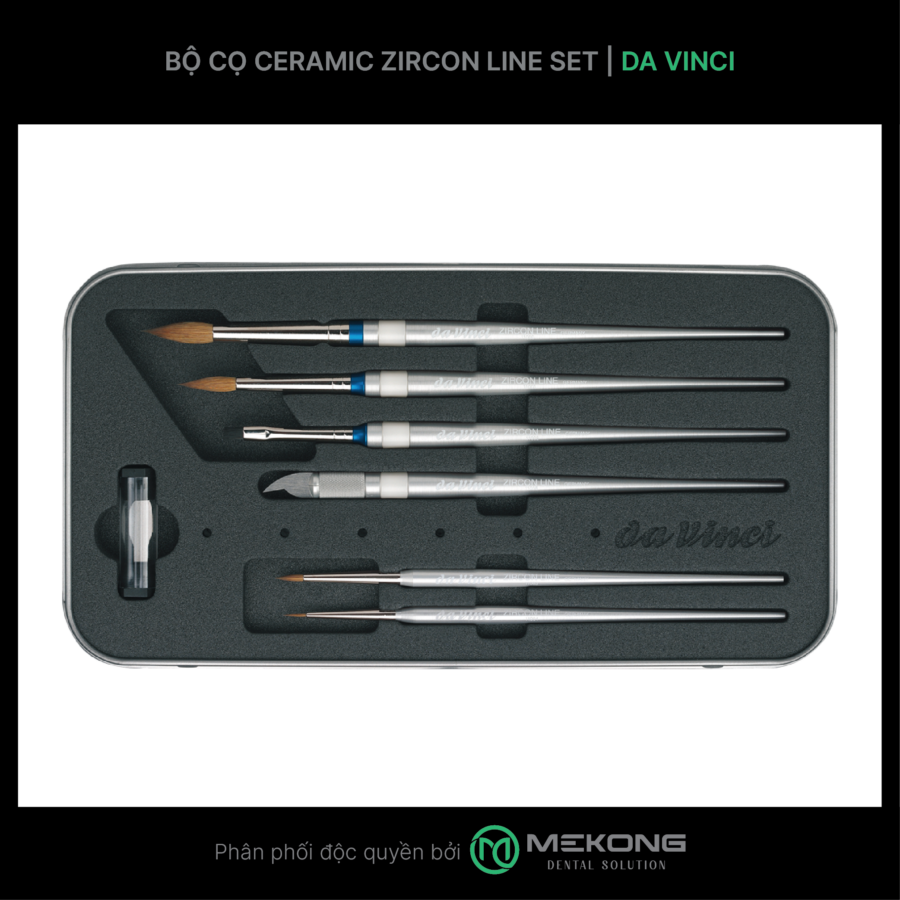 Cọ labo Da Vinci DA VINCI | Bộ cọ Ceramic Zircon Line Set