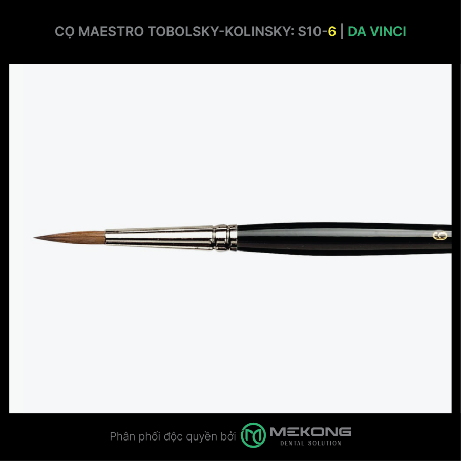 Cọ labo Da Vinci DA VINCI | Cọ Maestro Tobolsky-Kolinsky Serie10 (Số 6)