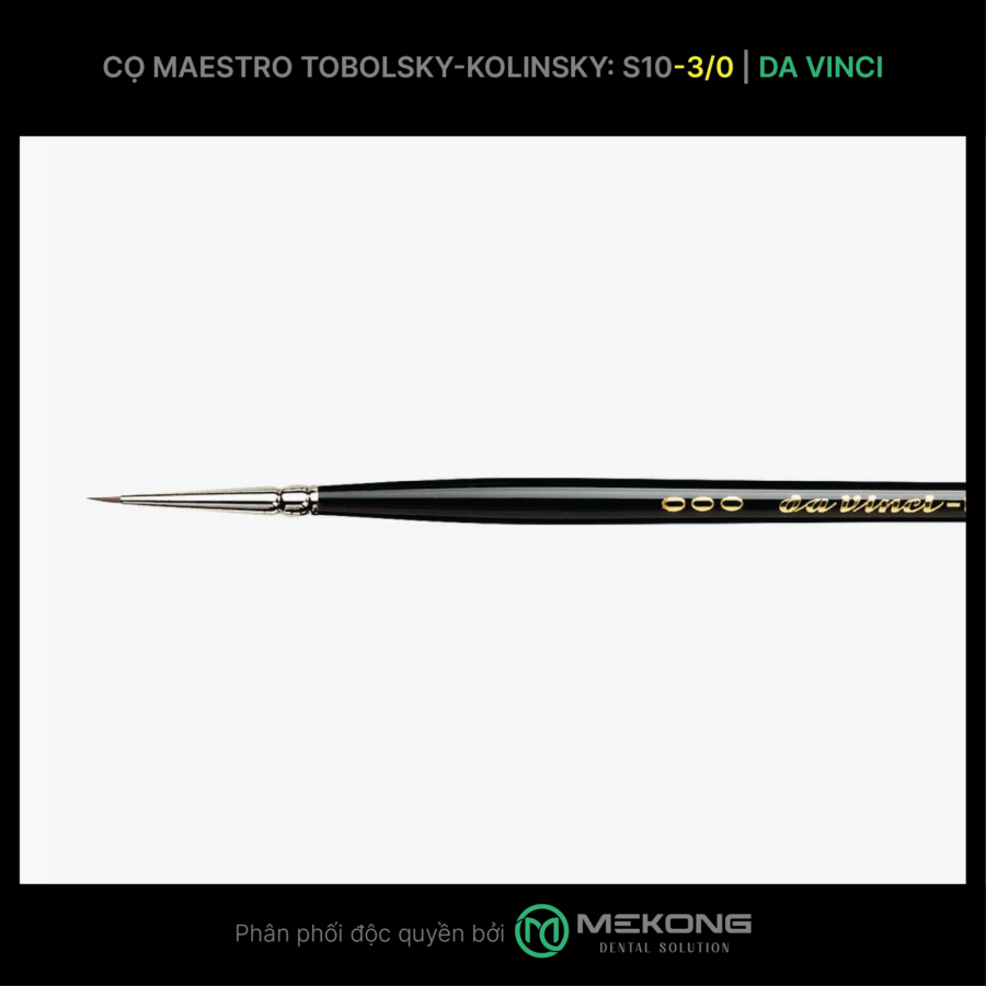 Cọ labo Da Vinci DA VINCI | Cọ Maestro Tobolsky-Kolinsky Serie10 (Số 3/0)