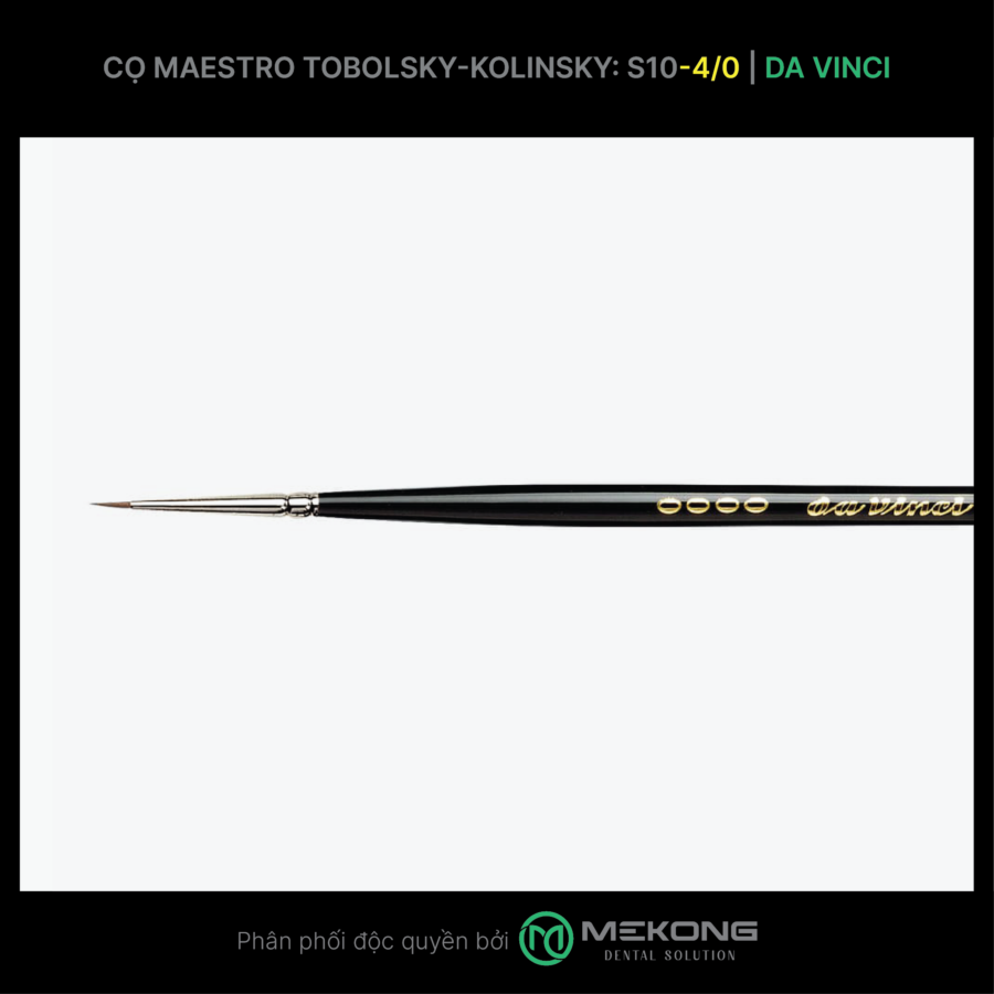 Cọ labo Da Vinci DA VINCI | Cọ Maestro Tobolsky-Kolinsky Serie10 (Số 4/0)