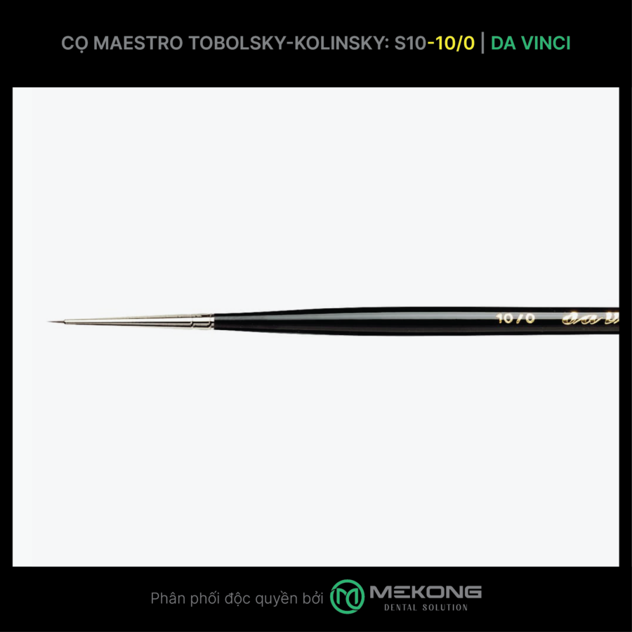 Cọ labo Da Vinci DA VINCI | Cọ Maestro Tobolsky-Kolinsky Serie10 (Số 10/0)