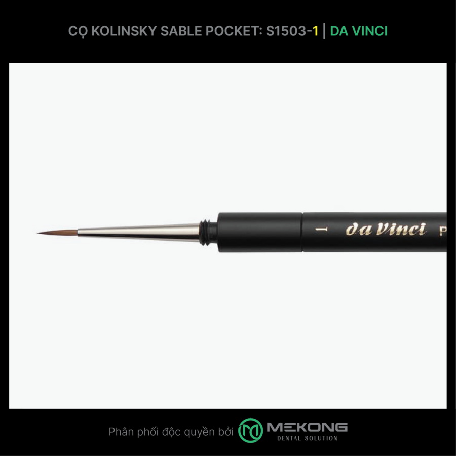 Cọ labo Da Vinci DA VINCI | Cọ Kolinsky Sable Pocket Serie1503 (Số 1)