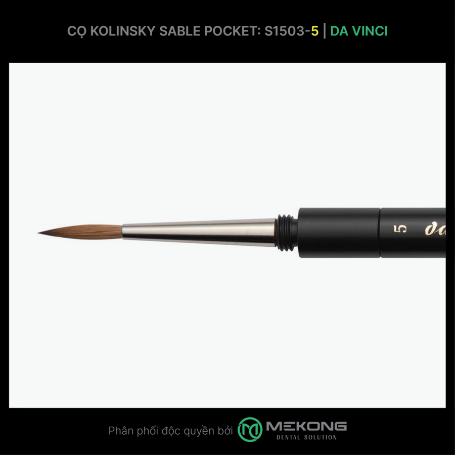 Cọ labo Da Vinci DA VINCI | Cọ Kolinsky Sable Pocket Serie1503 (Số 5)