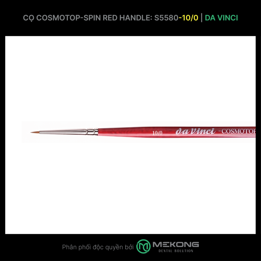 Cọ labo Da Vinci DA VINCI | Cọ Cosmotop-Spin RED HANDLE S5580 (Số 10/0)