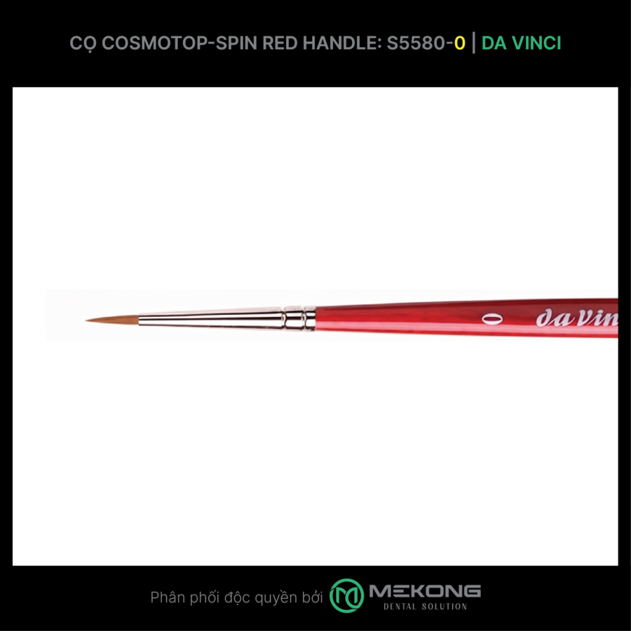 Cọ labo Da Vinci DA VINCI | Cọ Cosmotop-Spin RED HANDLE S5580 (Số 0)