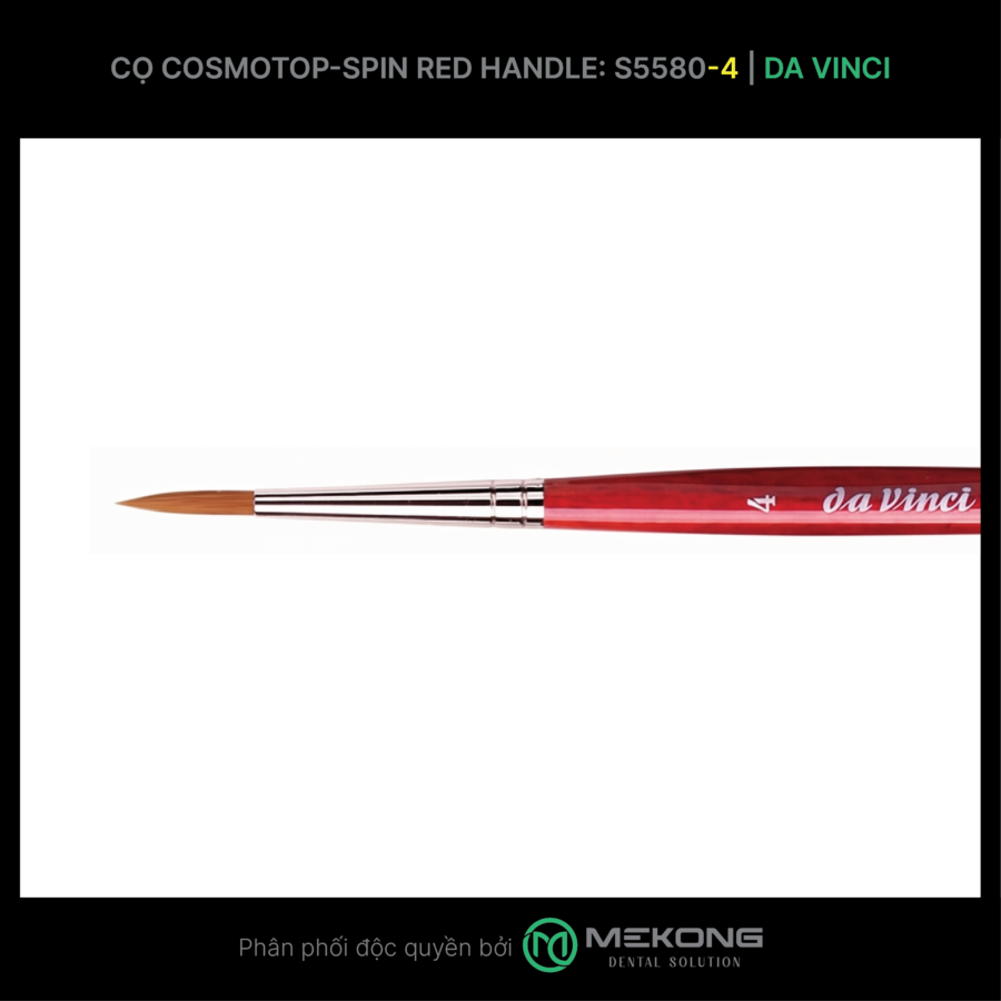 Cọ labo Da Vinci DA VINCI | Cọ Cosmotop-Spin RED HANDLE S5580 (Số 4)