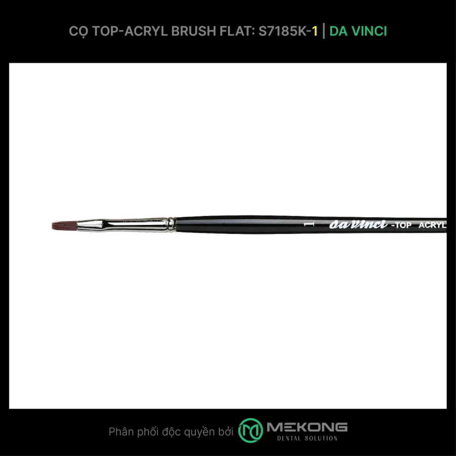 Cọ labo Da Vinci DA VINCI | Cọ Top-Acryl Brush Flat S7185K (Số 1)