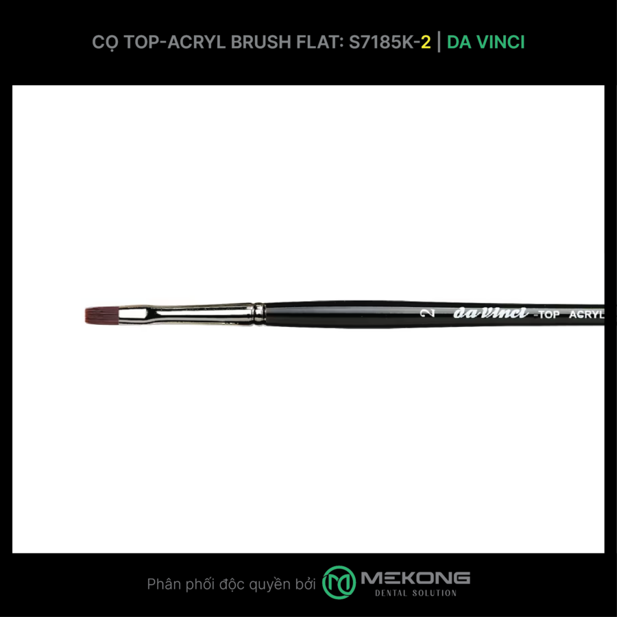 Cọ labo Da Vinci DA VINCI | Cọ Top-Acryl Brush Flat S7185K (Số 2)