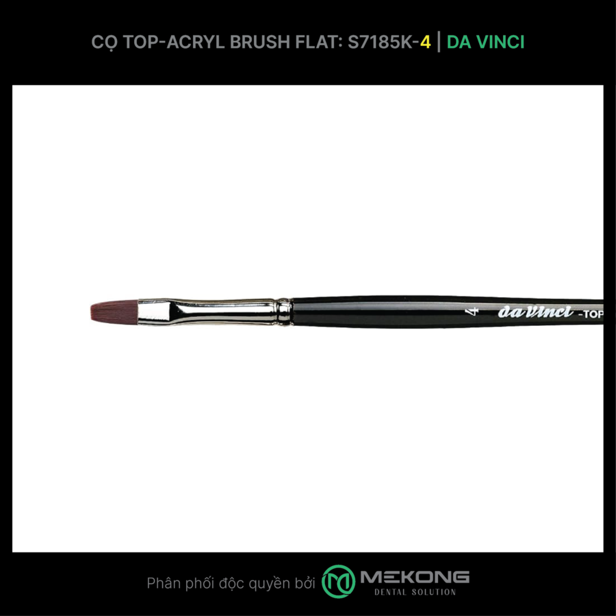 Cọ labo Da Vinci DA VINCI | Cọ Top-Acryl Brush Flat S7185K (Số 4)