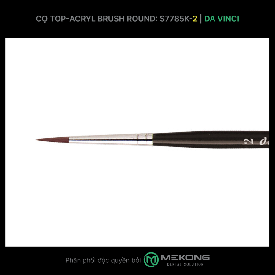 Cọ labo Da Vinci DA VINCI | Cọ Top-Acryl Brush Round S7785K (Số 2)