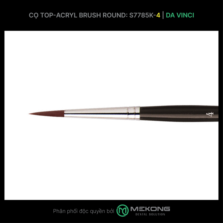 Cọ labo Da Vinci DA VINCI | Cọ Top-Acryl Brush Round S7785K (Số 4)