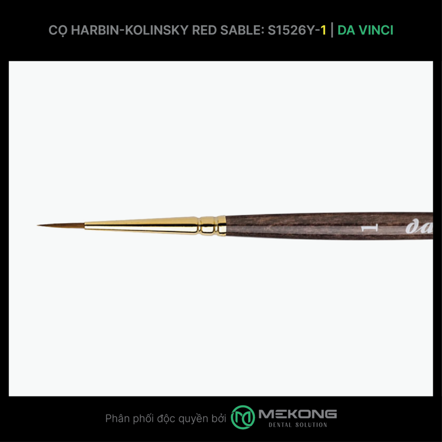 Cọ labo Da Vinci DA VINCI | Cọ Harbin-Kolinsky Red Sable S1526Y (Số 1)