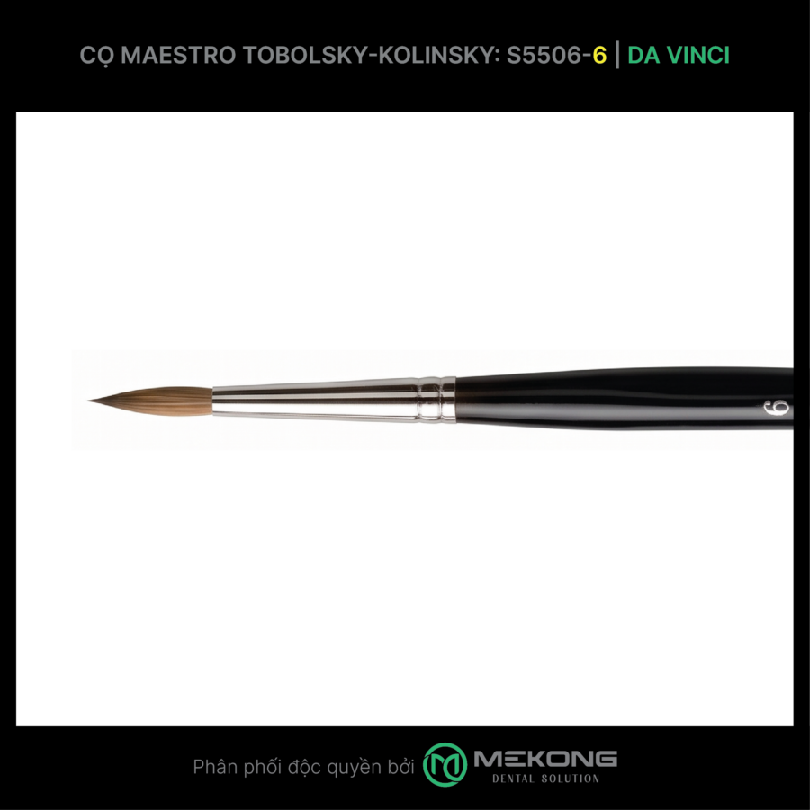 Cọ labo Da Vinci DA VINCI | Cọ Maestro Tobolsky-Kolinsky S5506 (Số 6)