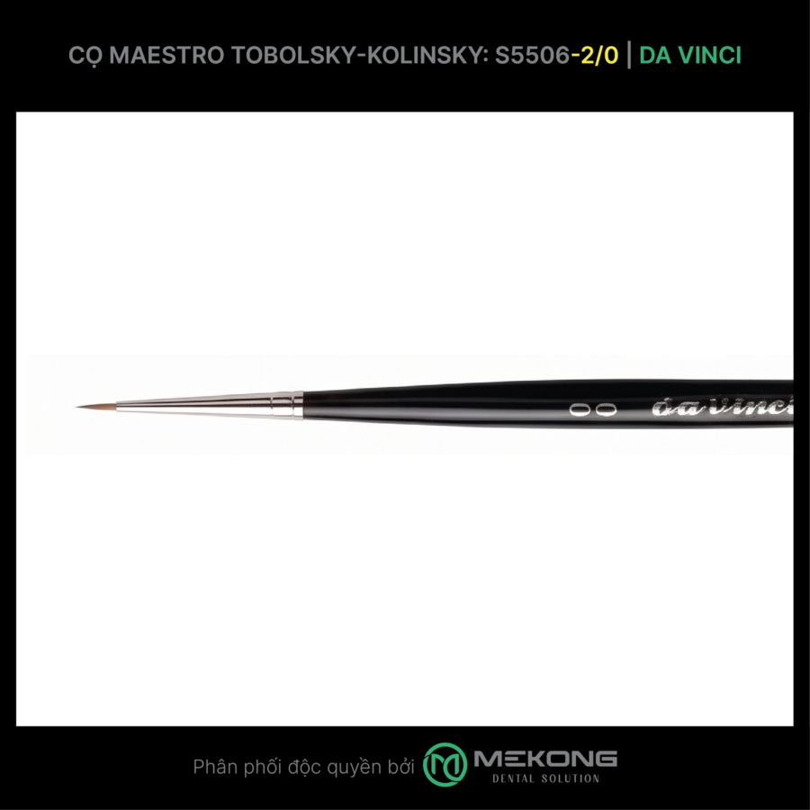 Cọ labo Da Vinci DA VINCI | Cọ Maestro Tobolsky-Kolinsky S5506 (Số 2/0)