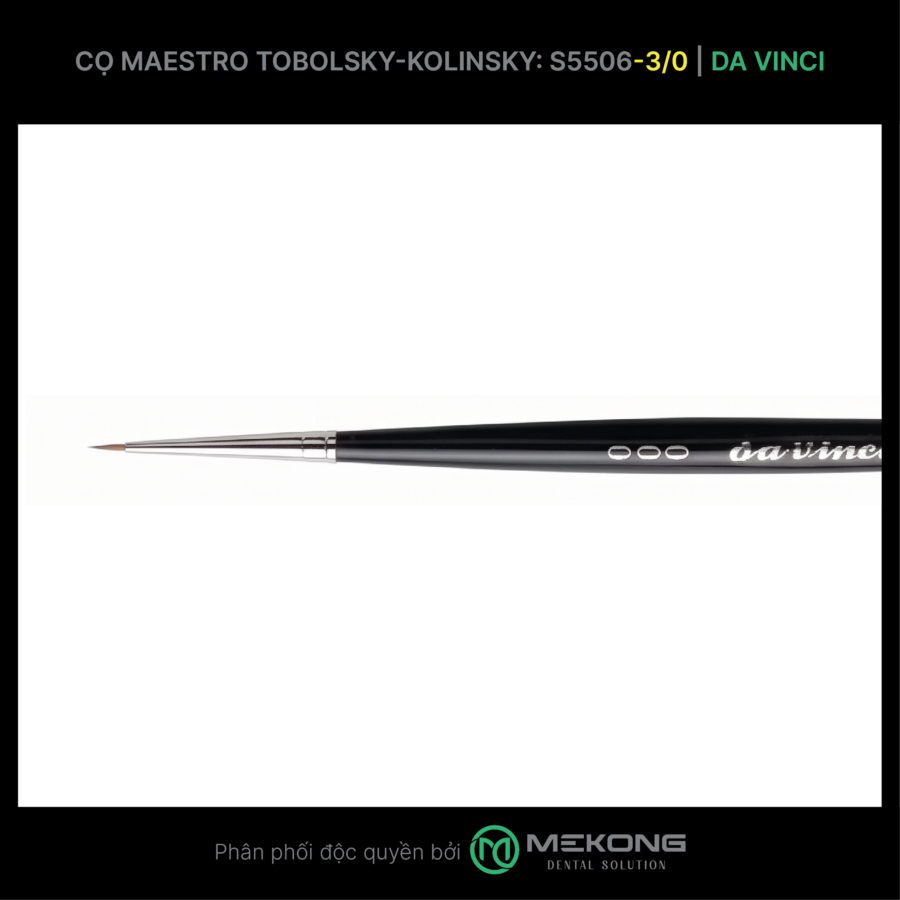 Cọ labo Da Vinci DA VINCI | Cọ Maestro Tobolsky-Kolinsky S5506 (Số 3/0)