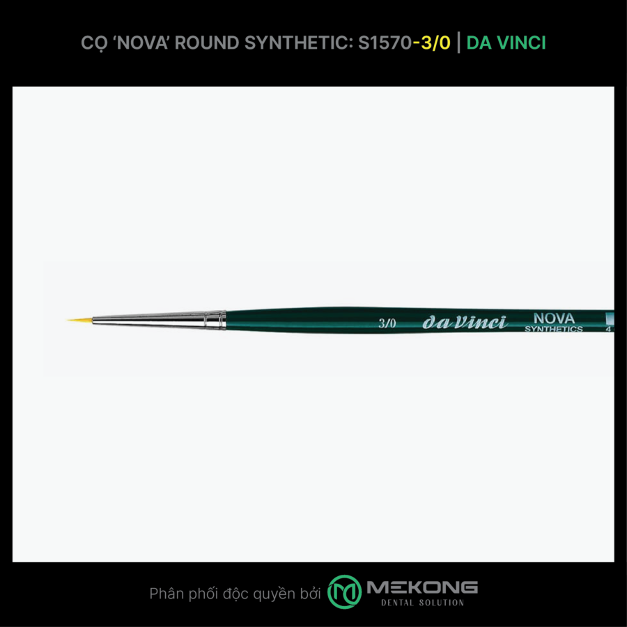 Cọ labo Da Vinci DA VINCI | Cọ NOVA Round Synthetic S1570 (Số 3/0)