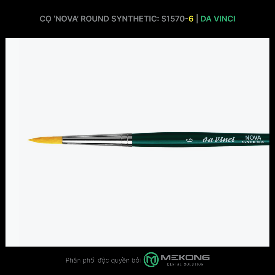 Cọ labo Da Vinci DA VINCI | Cọ NOVA Round Synthetic S1570 (Số 6)