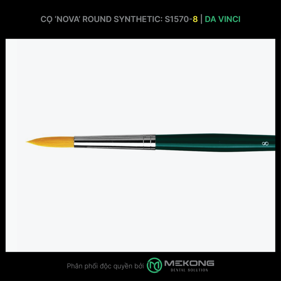 Cọ labo Da Vinci DA VINCI | Cọ NOVA Round Synthetic S1570 (Số 8)
